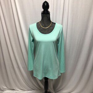 LuLaRoe Top Size Small Mint Green Long Sleeve Casual Comfy Shirt